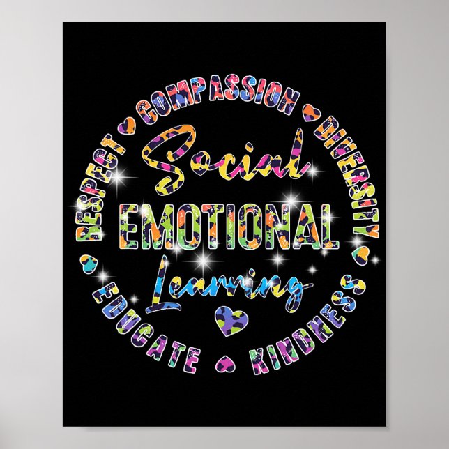 Social Emotional Learning Heart Counselor Teacher Poster (Front)