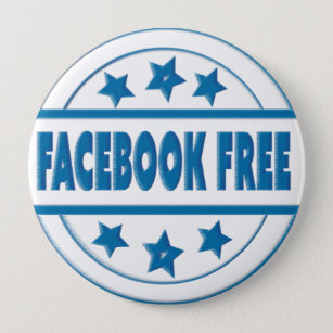 Social Facebook Free Your Custom Round Badge Button
