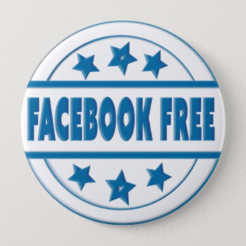 Social Facebook Free Your Custom Round Badge Button