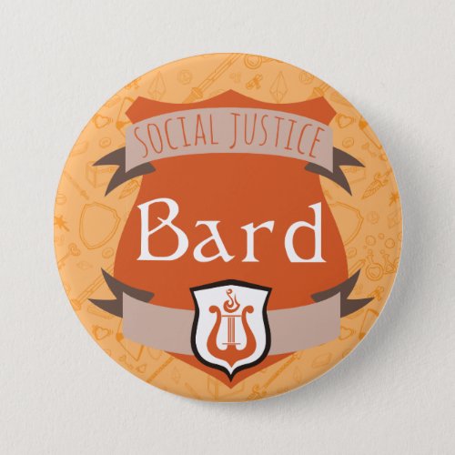 Social Justice Class Button Bard Pinback Button