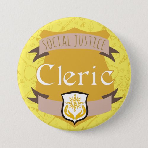 Social Justice Class Button Cleric Button