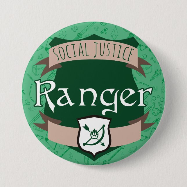Social Justice Class Button: Ranger Button (Front)