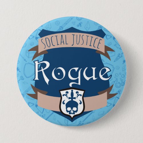 Social Justice Class Button Rogue Pinback Button