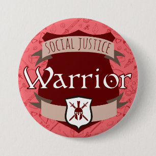 Social Justice Class Button: Warrior Button