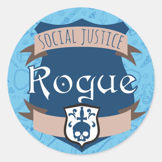 Social Justice Class Sticker: Bard Classic Round Sticker (Front)
