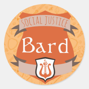 Social Justice Class Sticker: Bard Classic Round Sticker
