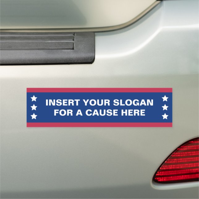 Social Justice Custom Car Bumper Magnet Patriotic (In Situ)