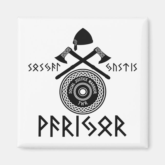 Social Justice Warrior Crest Magnet (Front)