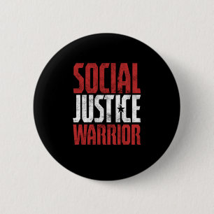 Social Justice Warrior Equality Human Rights Gift Button