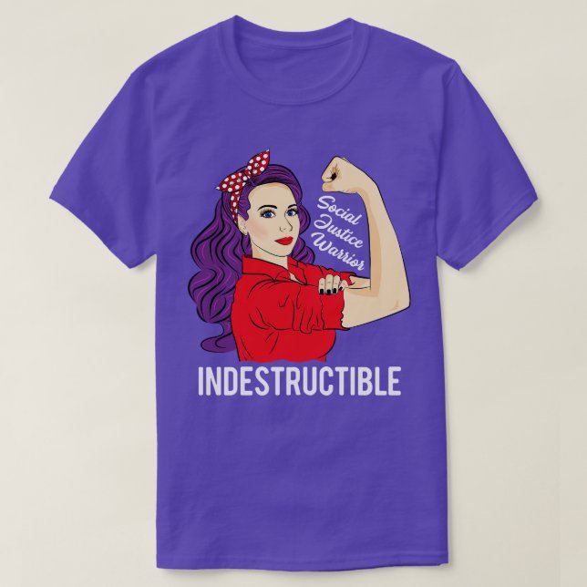 Social Justice Warrior Indestructible SJW Awarenes T-Shirt (Design Front)