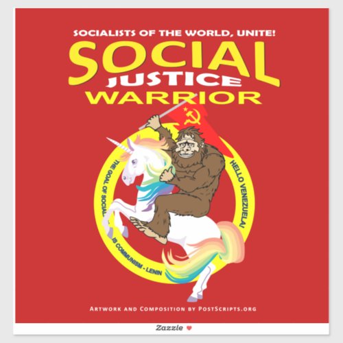 Social Justice Warrior Sticker