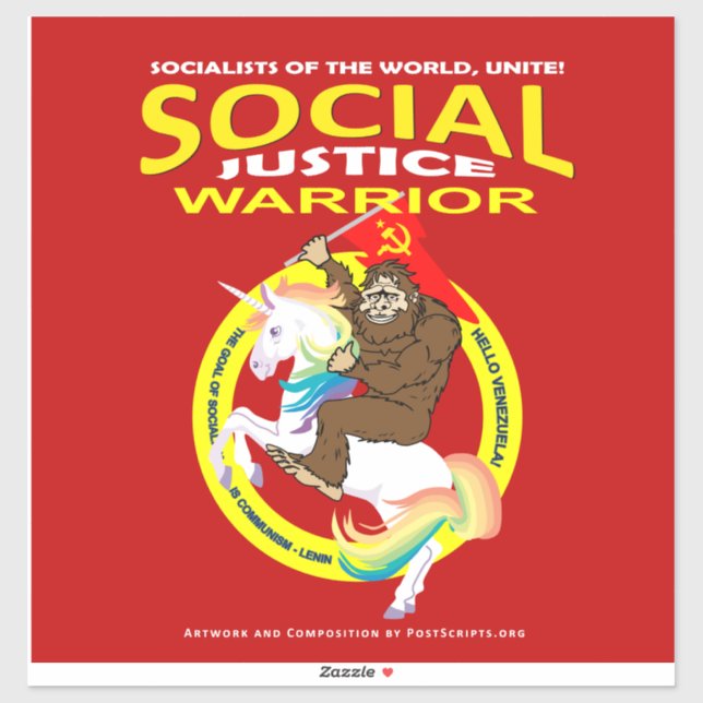 Social Justice Warrior Sticker (Sheet)