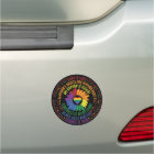 Social Justice Word Art Car Magnet