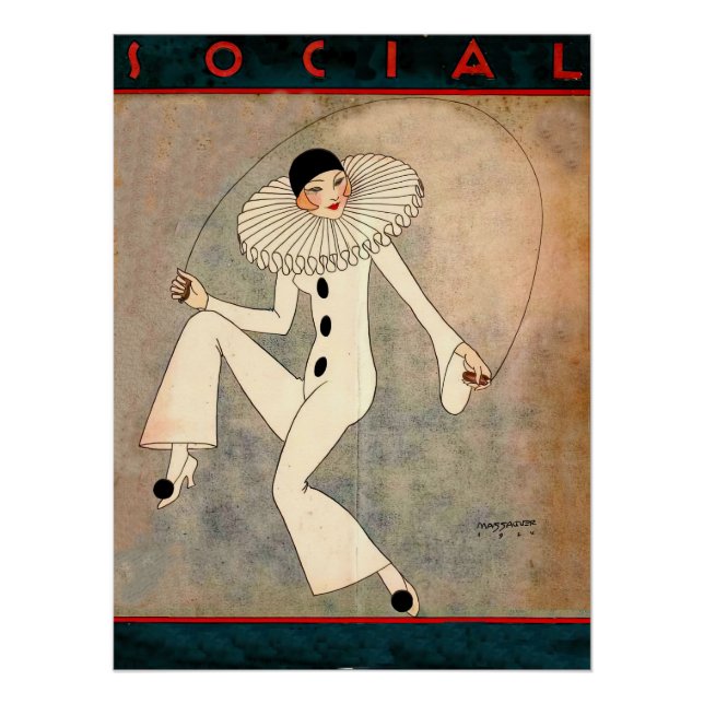 Social Magazine cover Poster (Front)