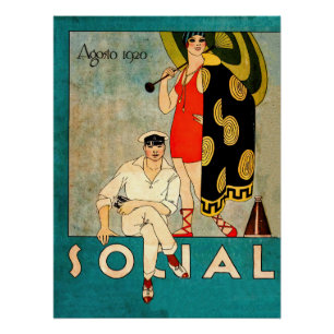 Social magazine cover poster
