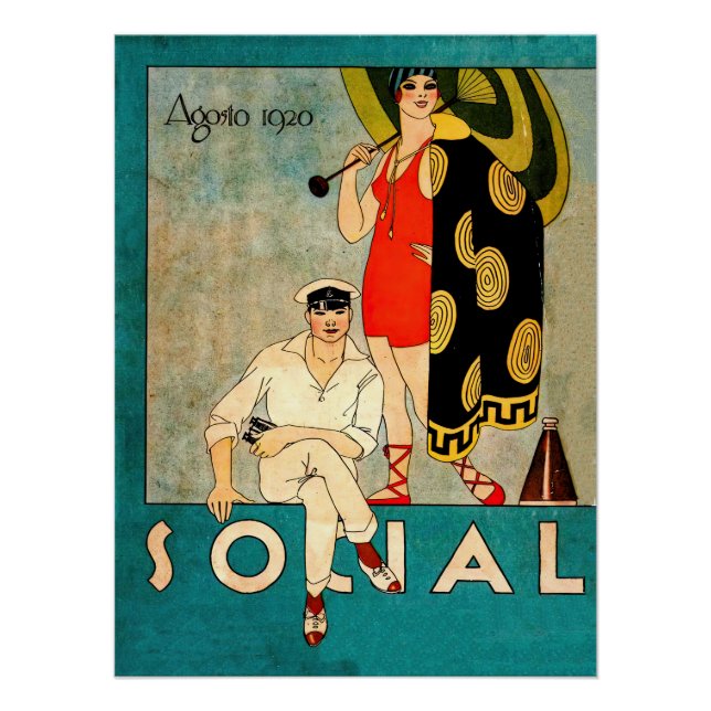 Social magazine cover poster (Front)