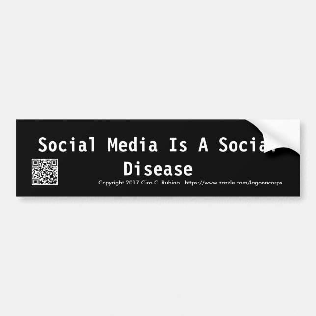 Social Media Bumper Sticker (Front)