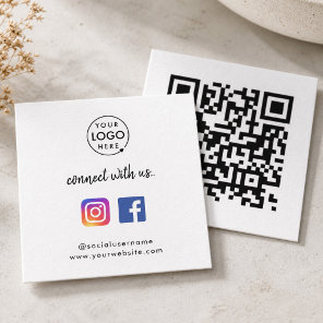 Social Media Business Card | Instagram Facebook QR