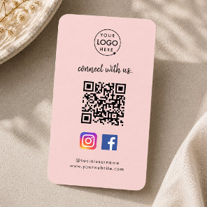 Social Media Business Card | Instagram Facebook QR