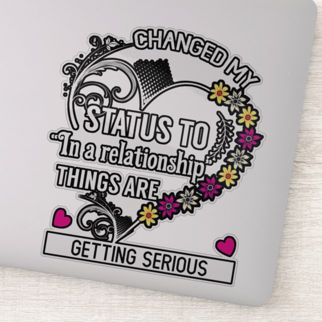 Social media changed my status sticker (Detail)