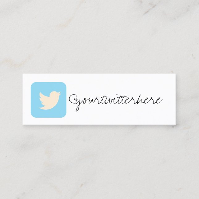 social media color modern trendy business card (Front)