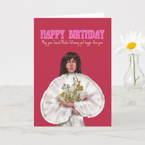 Social Media Content Creator Happy Birthday Card