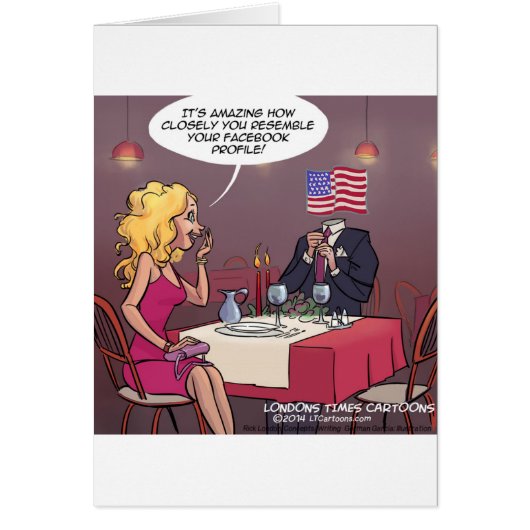 Social Media Dating Funny Cards (Front)