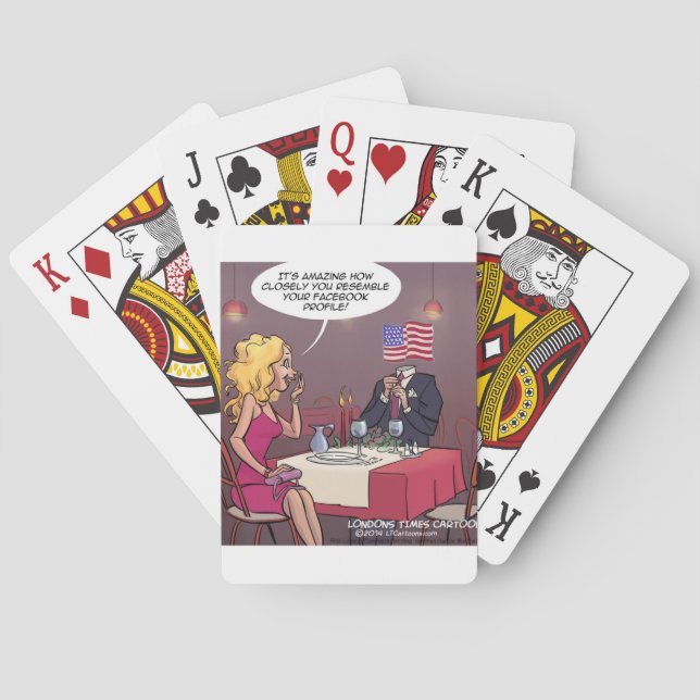 Social Media Dating Funny Poker Cards (Back)