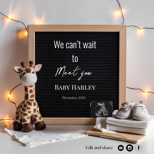  social media digital pregnancy announcement 