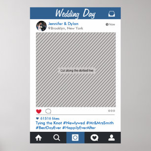 Social Media Frame Party Photo Prop Poster