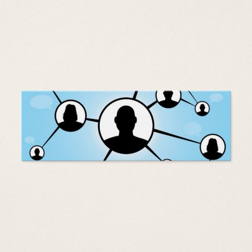 Social Media Friends Diagram Business Cards