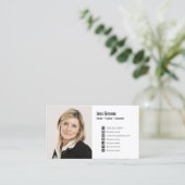 Social Media Icon Photo Image Profile Business Card (Standing Front)
