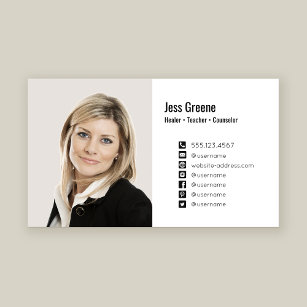 Social Media Icon Photo Image Profile Business Card