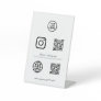Social Media Icon QR Code Sign
