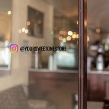 Social Media Icon & Your Instagram Name 