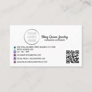 Social Media Icons Script Generic Qr Code Business Card