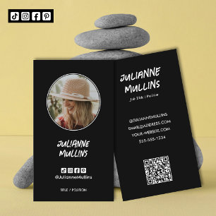 Social Media Influencer QR Code Business Card
