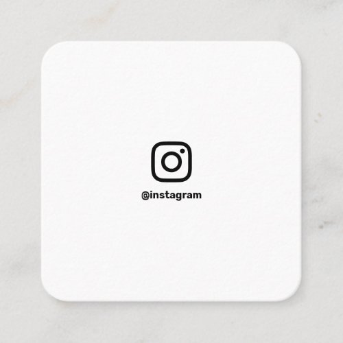 Social media Instagram photos minimal photography Calling Card