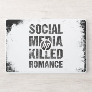 Social Media Killed Romance HP Laptop Skin