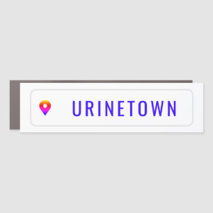 Social Media Location Tag Car Magnet