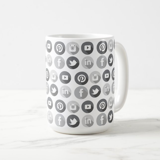 Social Media Marketing Manager Gift Coffee Mug (Front Right)