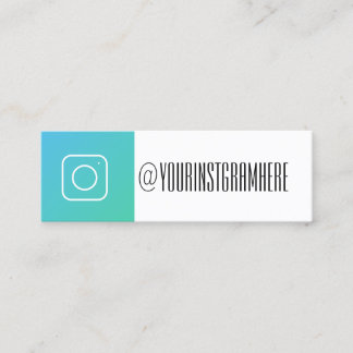 social media modern trendy instagram business card