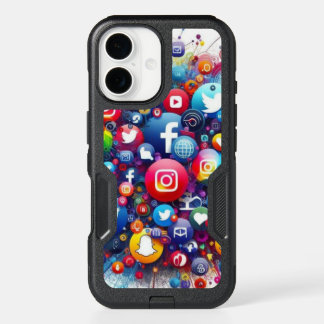 Social media  iPhone 16 case