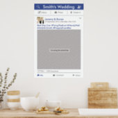 Social Media Party Frame Photo Booth Prop Poster (Kitchen)