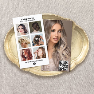 Social Media Photo Grid QR Code - Instagram Business Card