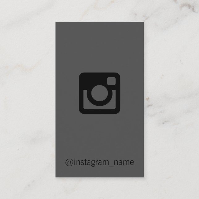 Social Media Promotion / Gray Business Card (Front)