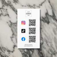 Social Media QR Code Branding Logo