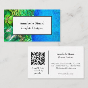 Social Media QR code Business Card