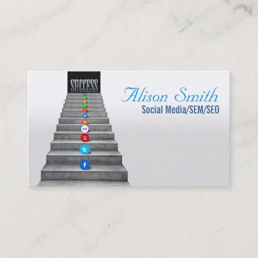 Customizable Social Media/SEM/SEO Business Card Template