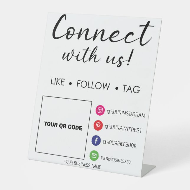 SOCIAL MEDIA SIGN TEMPLATE  (Front)